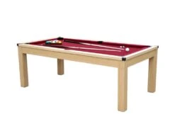 Table Transformable - Billard & Ping-pong BALTHAZAR - 213*112*81.5cm - Rouge -Mobilia Boutique billard 406161