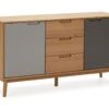 Buffet Bruce 3 Tiroirs Et 2 Portes , Bois Massif, 140 Cm Largeur 1 Buffet Bruce 3 Tiroirs Et 2 Portes , Bois Massif, 140 Cm Largeur -Mobilia Boutique buffet 10403285