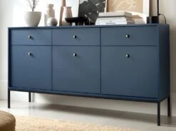 Ensemble Buffet Et Meuble TV Bleu - Séjour Contemporain BOGDAN -Mobilia Boutique buffet 10899009