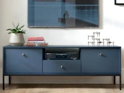 Ensemble Buffet Et Meuble TV Bleu - Séjour Contemporain BOGDAN -Mobilia Boutique buffet 10899013