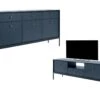 Ensemble Buffet Et Meuble TV Bleu - Séjour Contemporain BOGDAN -Mobilia Boutique buffet 10899633