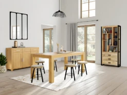 Buffet BROCELIANDE II - 3 Portes Et 3 Tiroirs - Chêne Huilé -Mobilia Boutique buffet 11116473