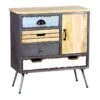Meuble D'entrée 1 Portes 4 Tiroirs Bois/Métal - SUPPLY 1 Meuble D'entrée 1 Portes 4 Tiroirs Bois/Métal - SUPPLY -Mobilia Boutique buffet 11132425