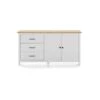Buffet 2 Portes 3 Tiroirs Bois/Blanc - DARANMI -Mobilia Boutique buffet 11135063