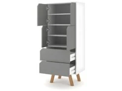 Buffet Haut 4 Portes 2 Tiroirs L57 X H140 Cm - Tokio -Mobilia Boutique buffet 11451557