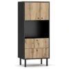Buffet Haut Industriel 2 Portes Et 2 Tiroirs L57 X H135 Cm - Bospe -Mobilia Boutique buffet 11451705