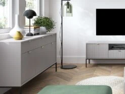 Buffet Avec 3 Portes Et 3 Tiroirs - Gris - LIOUBA De Pascal MORABITO 15 Buffet Avec 3 Portes Et 3 Tiroirs - Gris - LIOUBA De Pascal MORABITO -Mobilia Boutique buffet 1171357