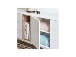 Buffet 1 Porte 6 Tiroirs Laque Crème/Bois - TEULAT CORVO 10 Buffet 1 Porte 6 Tiroirs Laque Crème/Bois - TEULAT CORVO -Mobilia Boutique buffet 12409639