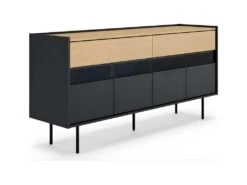 Buffet RADIO - Chêne Et Noir - TEMAHOME -Mobilia Boutique buffet 12513837