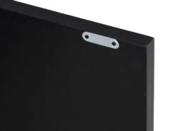 Buffet Haut Avec 2 Portes En MDF, Verre Trempé Et Métal - Effet Bois Noir Et Doré - TERIAVI -Mobilia Boutique buffet 12929141