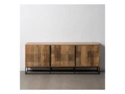 Buffet 3 Portes Bois Massif/Métal - APACHE