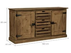 Buffet Ottawa En Bois 2 Portes 3 Tiroirs -Mobilia Boutique buffet 13003601