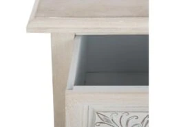 Commode Buffet Blanche À 3 Tiroirs Pour Vos Rangement, Dimensions L. 48 X P. 34 X H. 80 Cm -Mobilia Boutique buffet 13047593