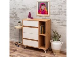 Meuble En Chêne Blanc Avec Panneaux De Particules 100% Mélaminés. 70x86x40 -Mobilia Boutique buffet 13047749