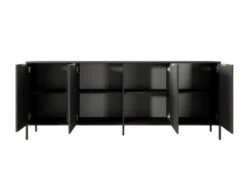 Buffet Avec 4 Portes - Anthracite Et Doré - PAVELI -Mobilia Boutique buffet 13387915