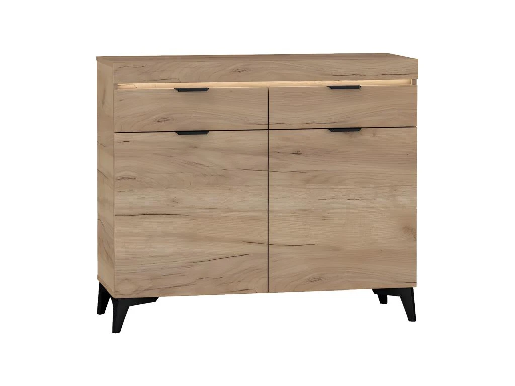 Buffet 2 Portes 2 Tiroirs LED Inclus Ruben Bois 3 Buffet 2 Portes 2 Tiroirs LED Inclus Ruben Bois