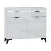 Buffet 2 Portes 2 Tiroirs LED Inclus Ruben Blanc -Mobilia Boutique buffet 14055499