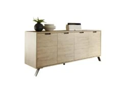 Buffet 4 Portes Chêne Clair - PALERME -Mobilia Boutique buffet 14340805