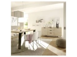 Buffet 2 Portes 3 Tiroirs Chêne Clair - PALERME -Mobilia Boutique buffet 14340879