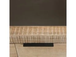 CLEMENCE - Buffet 3 Tiroirs 1 Porte Bois Teck Et Pieds Métal -Mobilia Boutique buffet 14651915