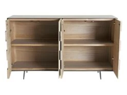 CLEMENCE - Buffet 4 Portes Bois Sapin Et Pieds Métal -Mobilia Boutique buffet 14652187