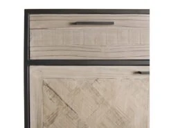 CLEMENCE - Buffet 2 Portes 2 Tiroirs Bois Sapin Et Métal -Mobilia Boutique buffet 14652257