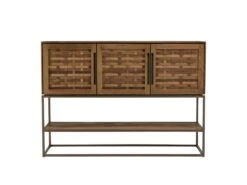 ALIDA - Buffet En Bois De Teck Recyclé 3 Portes -Mobilia Boutique buffet 14652281