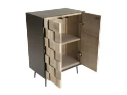 CLEMENCE - Buffet 2 Portes Bois Sapin Et Pieds Métal -Mobilia Boutique buffet 14652341