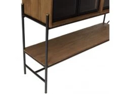 ALIDA - Buffet 4 Portes Vitrées 6 étagères 1 Niche -Mobilia Boutique buffet 14656099