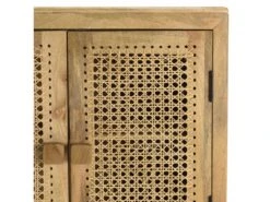 ISA - Buffet Marron 2 Portes Bois De Manguier Et Cannage Couleur Naturelle -Mobilia Boutique buffet 14657529