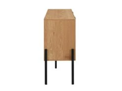 Buffet Avec 4 Portes - Naturel Clair Et Noir - MEMPHIS II -Mobilia Boutique buffet 16436915