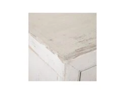 Buffet 4 Tiroirs 2 étagères Bois De Pin Blanchi - ARRABIA -Mobilia Boutique buffet 17623337