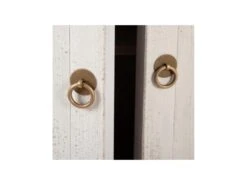 Buffet 4 Tiroirs 2 étagères Bois De Pin Blanchi - ARRABIA -Mobilia Boutique buffet 17623339