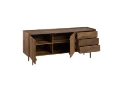 Buffet 2 Portes 3 Tiroirs Bois Brut - PAOLI -Mobilia Boutique buffet 17623349