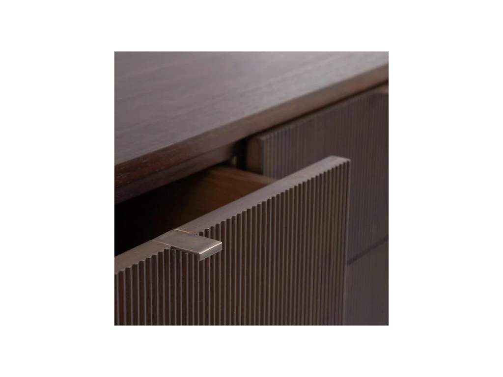 Buffet 3 Portes Bois Marron Foncé - VAJA 8 Buffet 3 Portes Bois Marron Foncé - VAJA – Image 6