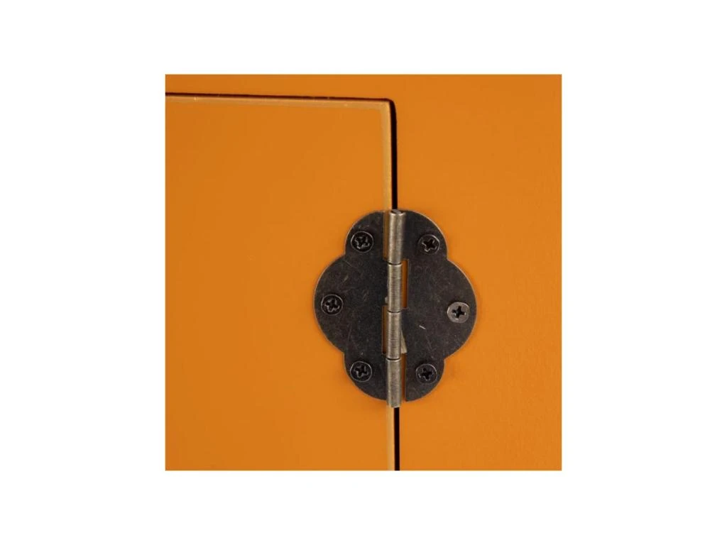 Meuble D'entrée 2 Portes, 8 Tiroirs Orange Meuble Chinois - PEKIN 7 Meuble D'entrée 2 Portes, 8 Tiroirs Orange Meuble Chinois - PEKIN – Image 5