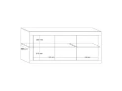 Buffet 3 Portes Blanc/Planches Bois - MATERA -Mobilia Boutique buffet 17623981