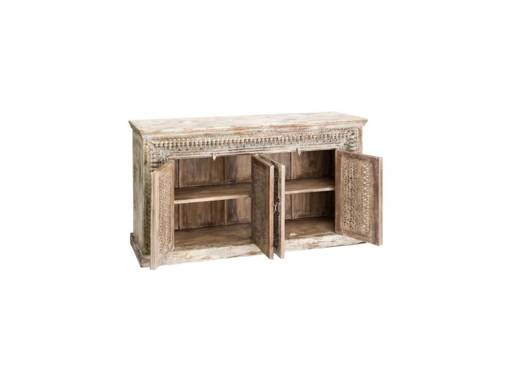 Buffet Bois De Manguier/Blanc - RIVA N°2 5 Buffet Bois De Manguier/Blanc - RIVA N°2 – Image 3