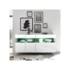 Buffet 4 Portes Laqué Blanc à LEDs - TARENTE N°3