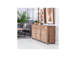 Buffet 3 Portes 3 Tiroirs Bois Massif - MAGA -Mobilia Boutique buffet 17624729