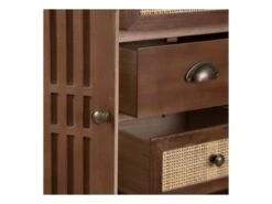 Buffet 2 Portes 4 Tiroirs Bois/Rotin - BISCUIT -Mobilia Boutique buffet 17624881