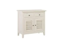 Buffet 2 Portes 2 Tiroirs Blanc Cassé - RIF