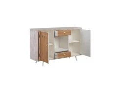 Buffet 1 Niche 2 Portes 2 Tiroirs Bois Blanchi - PATY -Mobilia Boutique buffet 17625127