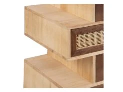 Meuble D'entrée 8 Tiroirs Bois/Rotin - BISCUIT -Mobilia Boutique buffet 17625573