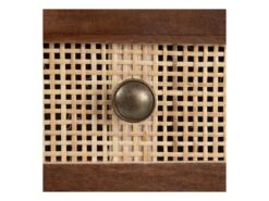 Meuble D'entrée 8 Tiroirs Bois/Rotin - BISCUIT -Mobilia Boutique buffet 17625577