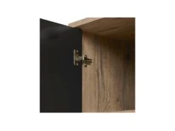 Argentier 2 Portes Chêne Miel/Métal à Leds - CENIZA -Mobilia Boutique buffet 17625757