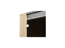 Argentier 4 Portes Chêne Oxygene/Béton Ciré Clair - DAPHNE -Mobilia Boutique buffet 17625775