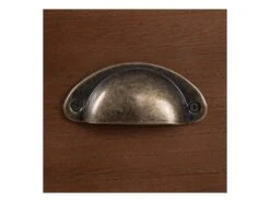 Meuble D'entrée 1 Porte 4 Tiroirs Bois/Rotin - BISCUIT -Mobilia Boutique buffet 17625805