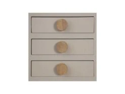 Meuble D'entrée 3 Tiroirs 2 Portes 1 Niche Bois/Taupe - ADRIANA 13 Meuble D'entrée 3 Tiroirs 2 Portes 1 Niche Bois/Taupe - ADRIANA -Mobilia Boutique buffet 17635505