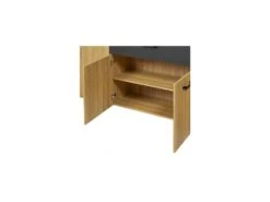 Buffet 4 Portes 1 Tiroir Chêne Naturel/Noir- ARTEMIS -Mobilia Boutique buffet 17635513